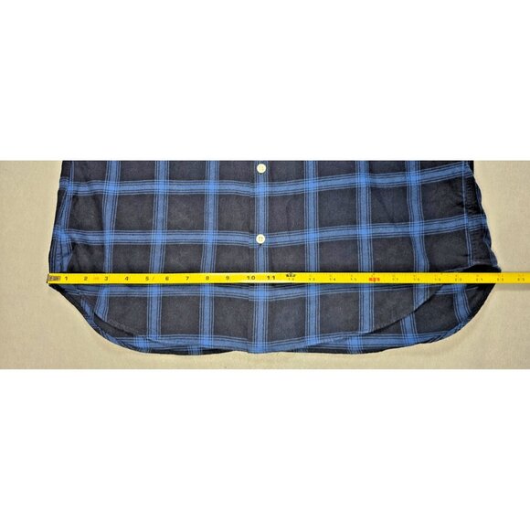 Bonobos Slim Fit Blue Black Plaid Flannel Shirt Men’s Large NWT - Picture 12 of 16